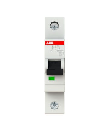 MINI INTERRUPTOR S201 1P CURVA C25A ABB 2CDS251001R0254