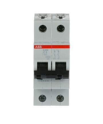 MINI INTERRUPTOR S200 2P CURVA C3A ABB 2CDS252001R0034