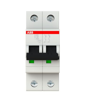 MINI INTERRUPTOR S200 2P 32A CURVAC ABB 2CDS252001R0324