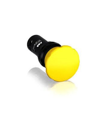 BOTON HONGO COMPACTO AMARILLO 1NA+1NC ABB 1SFA619126R1073